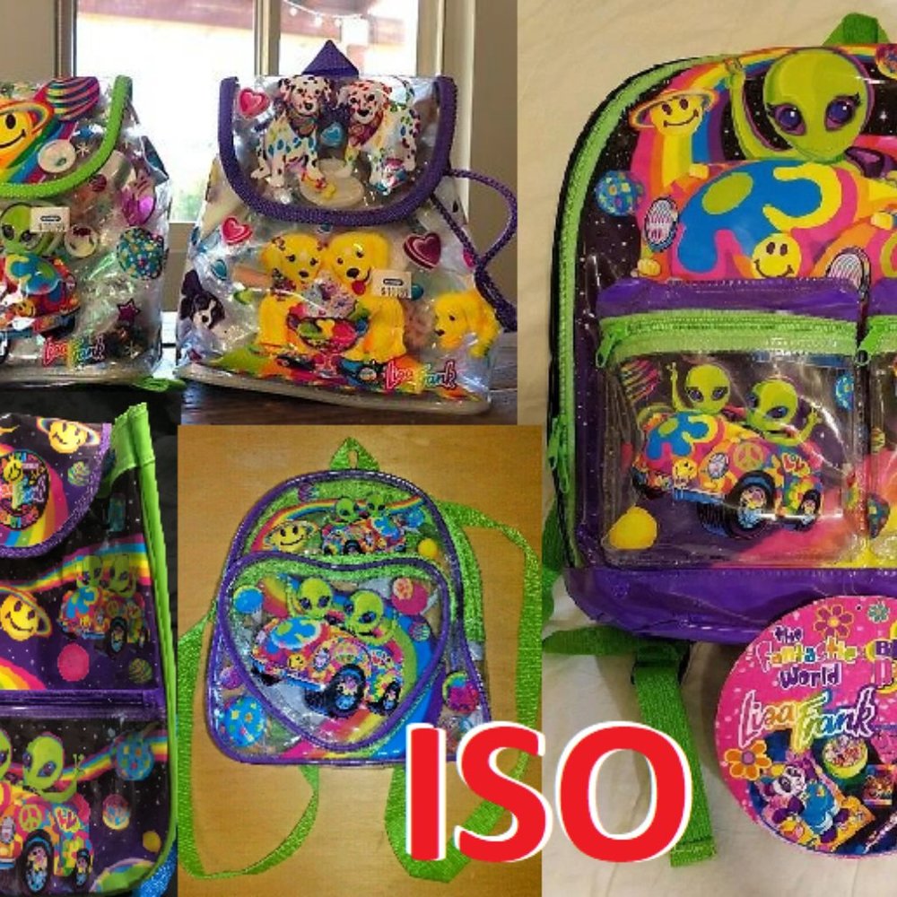 ISO: Lisa Frank Aliens (Zoomer & Zorbit) Backpack